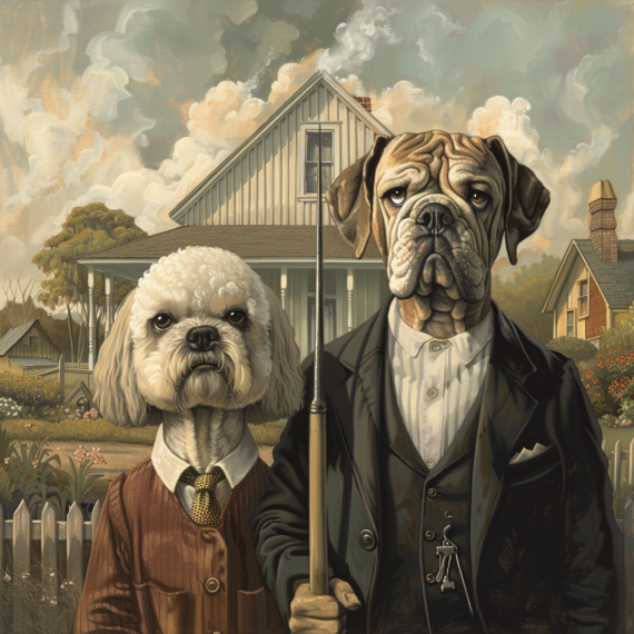 American Dogthic – Studio Shelf Art Print (SS4)